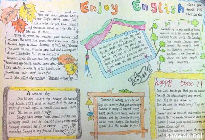 英语手抄报图片