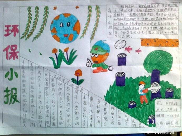 环保手抄报图片