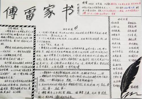 傅雷家书手抄报