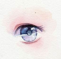水彩画人物眼睛