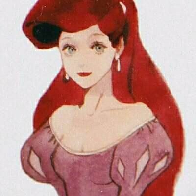水彩画人物 动漫迪士尼公主