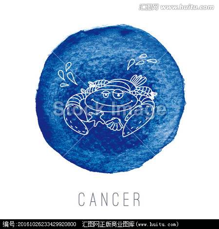 巨蟹座好看人物水彩画