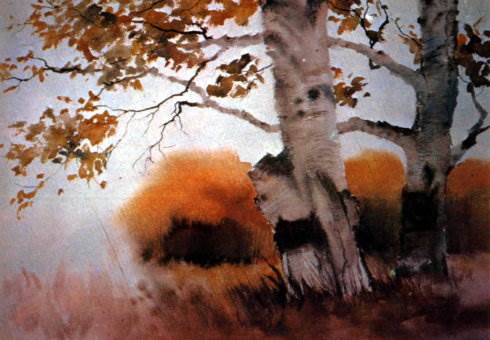 加拿大人物水彩画