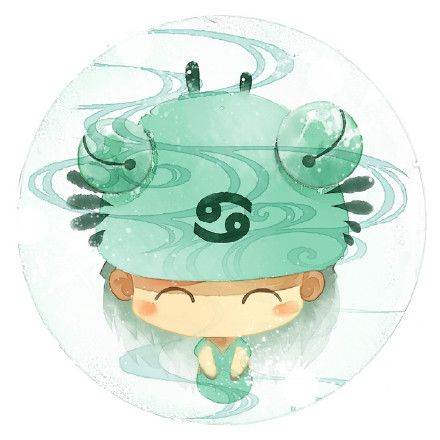 巨蟹座好看人物水彩画