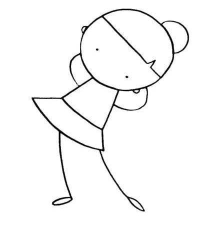 幼儿中班简易水彩画人物