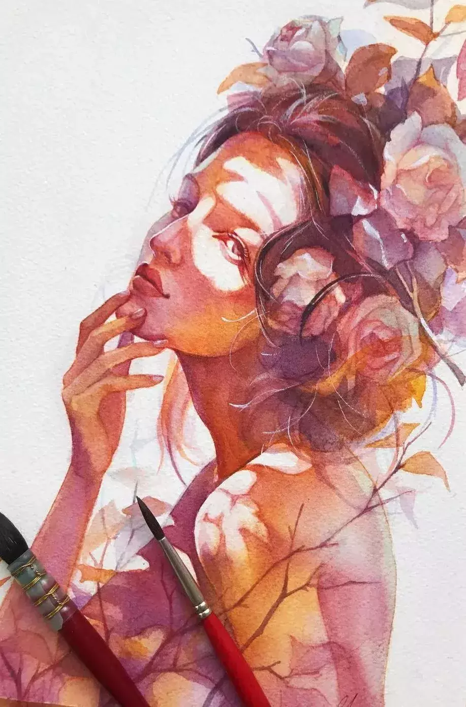 用什么牌的水彩画人物好