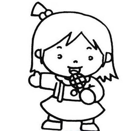 幼儿中班简易水彩画人物