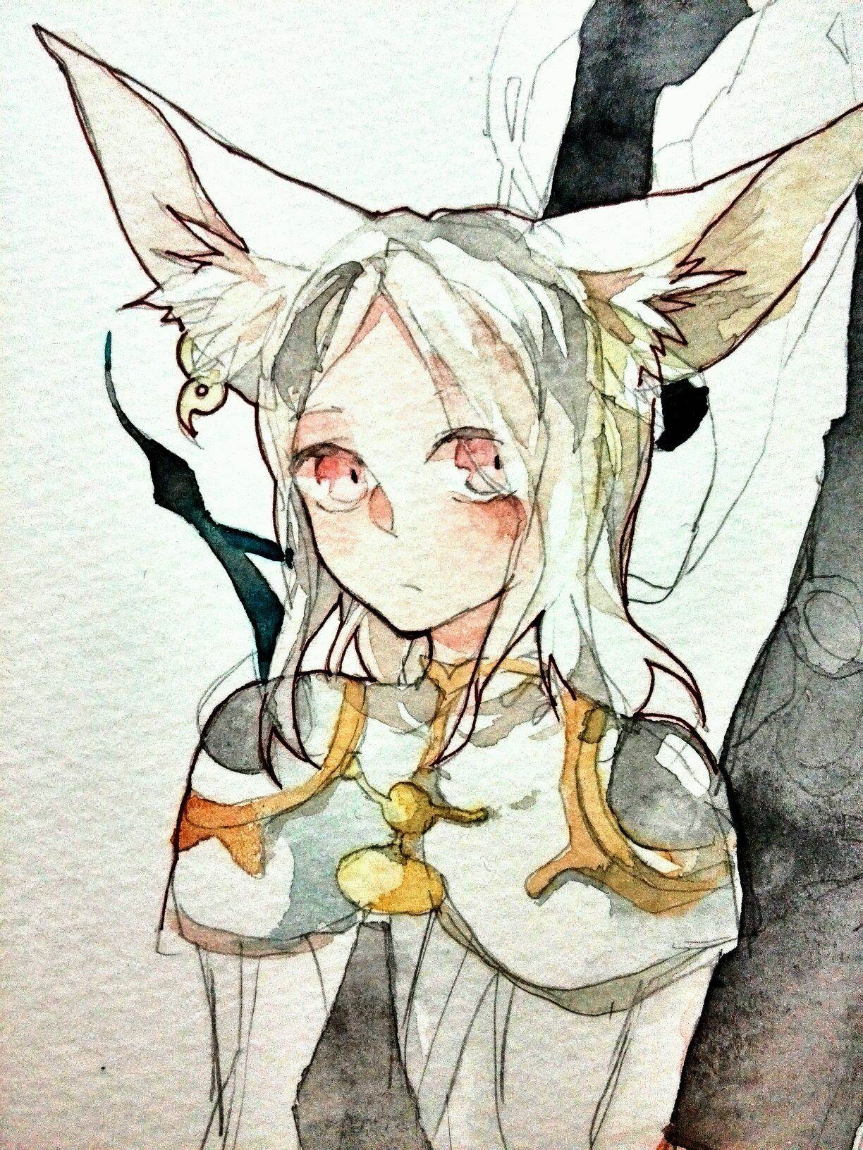 水彩画动漫人物教程上色