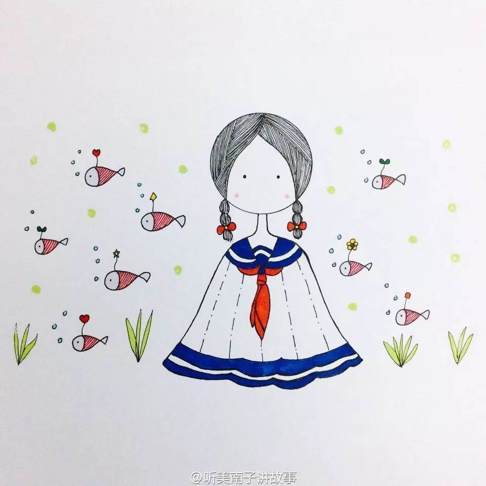 少女简笔画