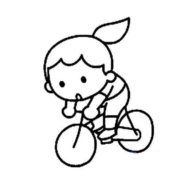 骑车简笔画