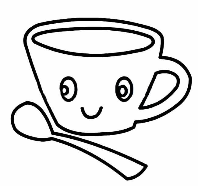 咖啡简笔画