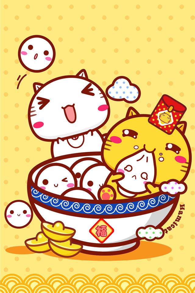 元宵节图画