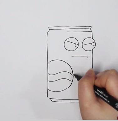 可乐简笔画