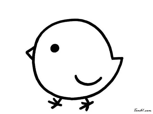 小鸡简笔画