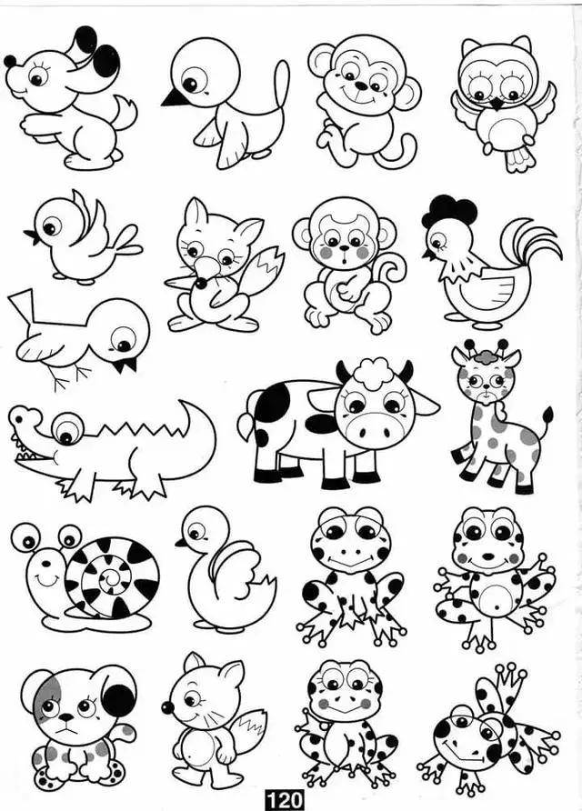 动物的简笔画