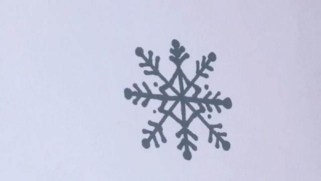 雪花的简笔画