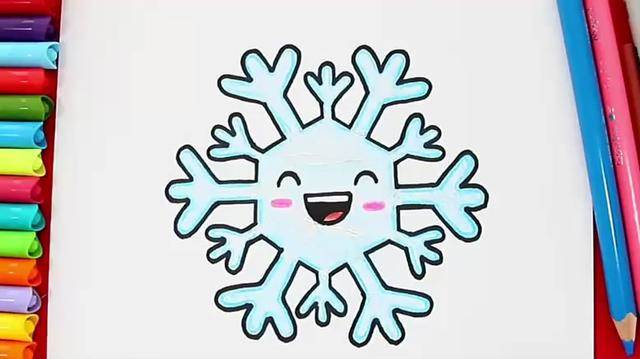 雪花的简笔画