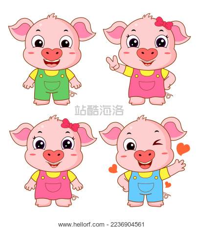 猪卡通图片