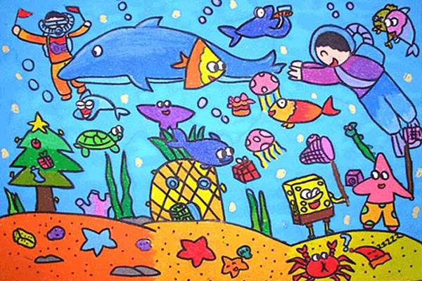海底世界的画