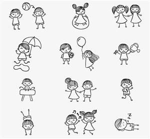 儿童节图片简笔画