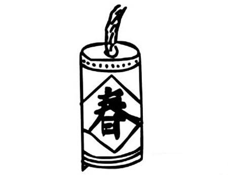 爆竹简笔画