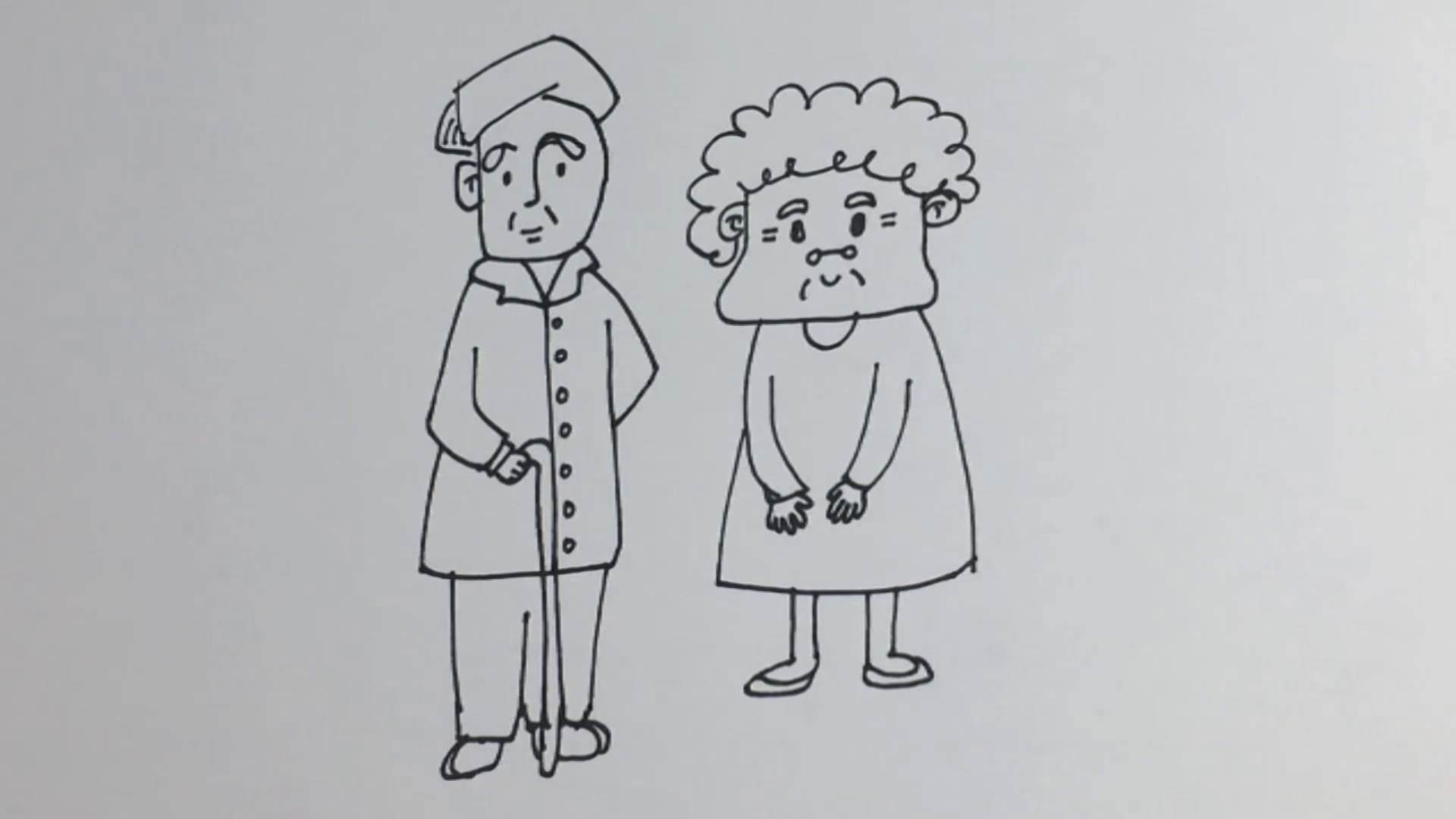 爷爷简笔画