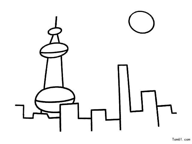 城市简笔画