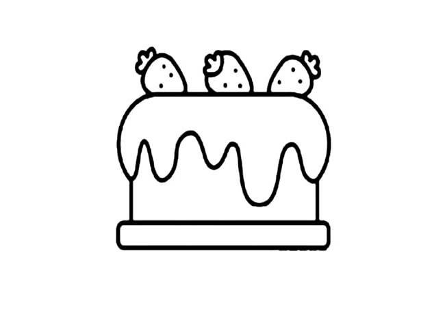 蛋糕图片简笔画