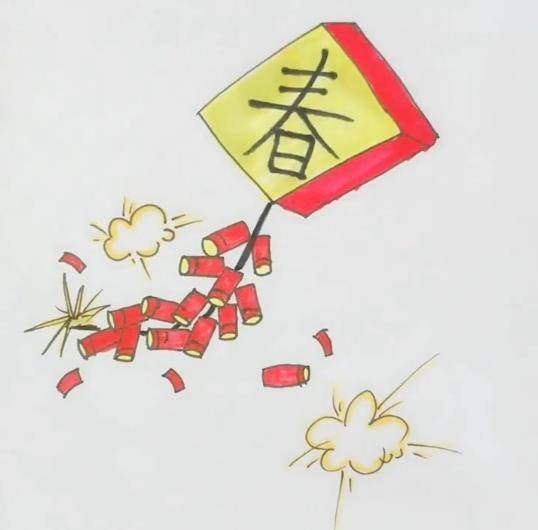 爆竹简笔画