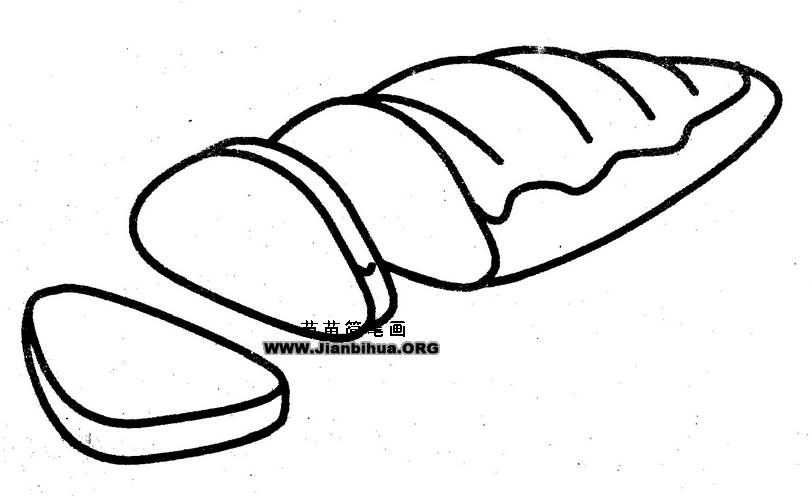面包简笔画