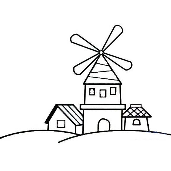 建筑物简笔画