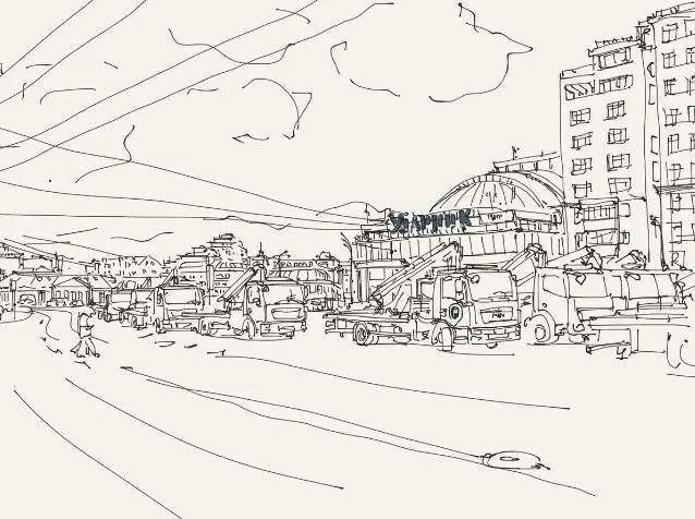 城市简笔画