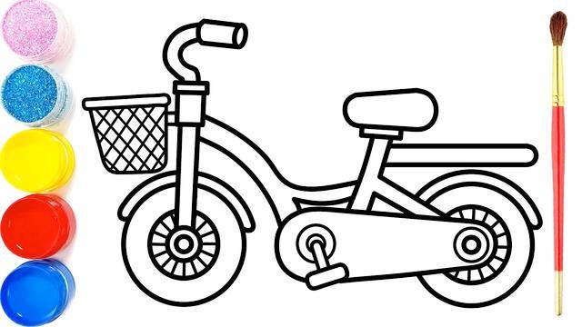 自行车图片简笔画