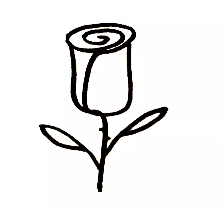 玫瑰花简笔画图片大全