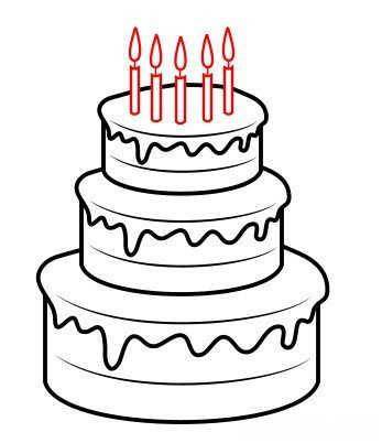 蛋糕图片简笔画