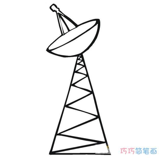 人造卫星简笔画