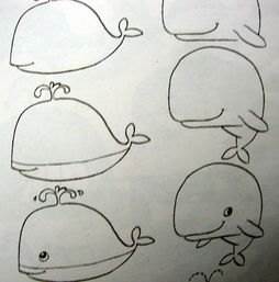 鲸鱼图片简笔画