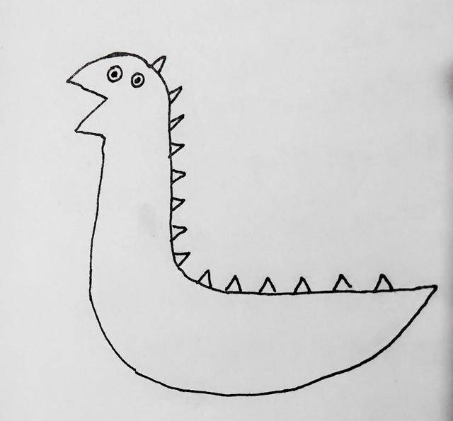 恐龙的简笔画