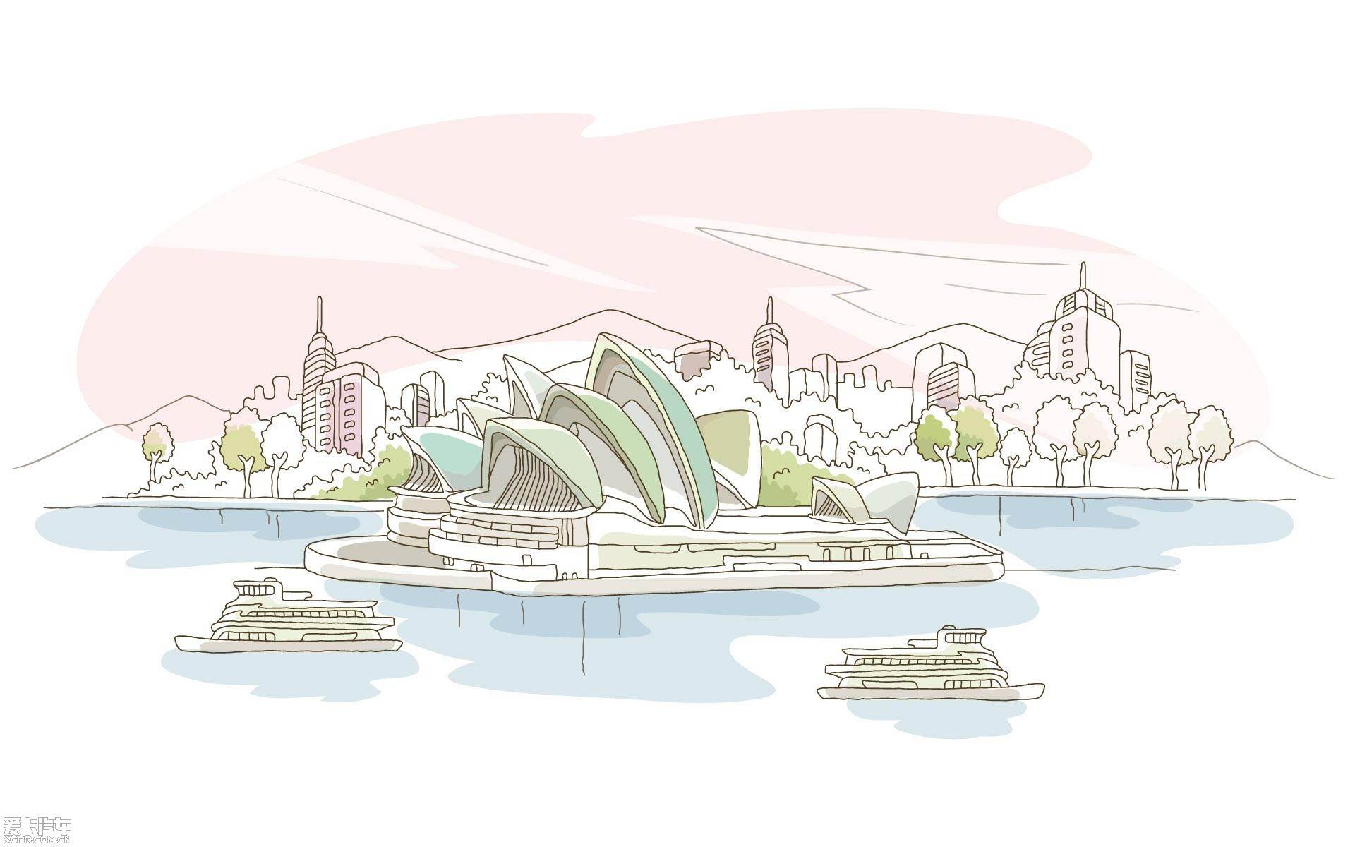 城市简笔画