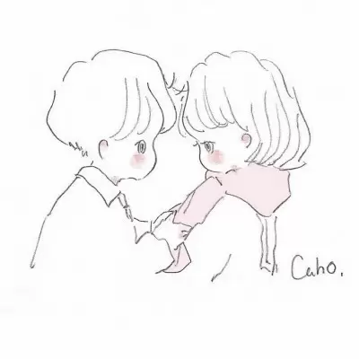 情侣简笔画