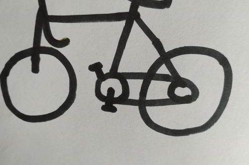 自行车图片简笔画