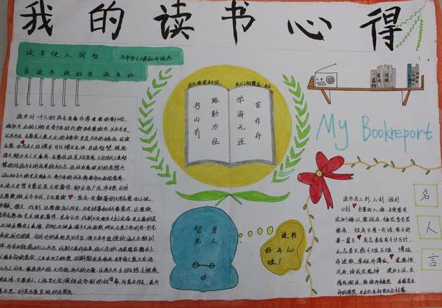 我爱读书手抄报图片