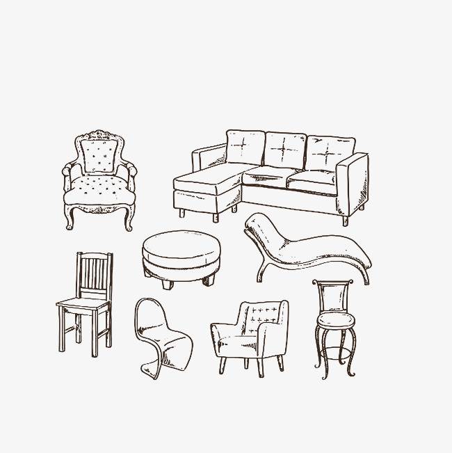 家具简笔画