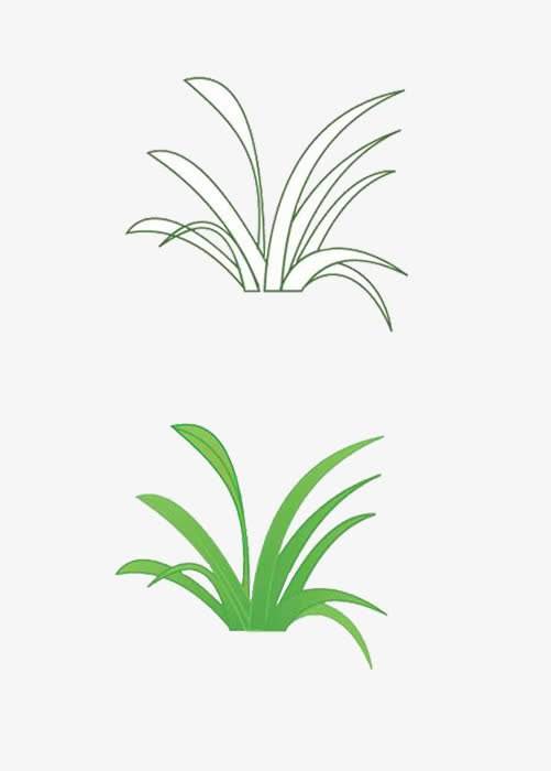 小草的简笔画