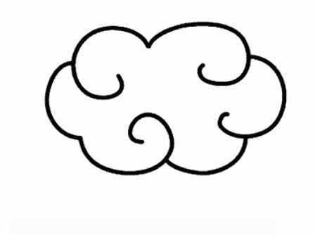 白云的简笔画