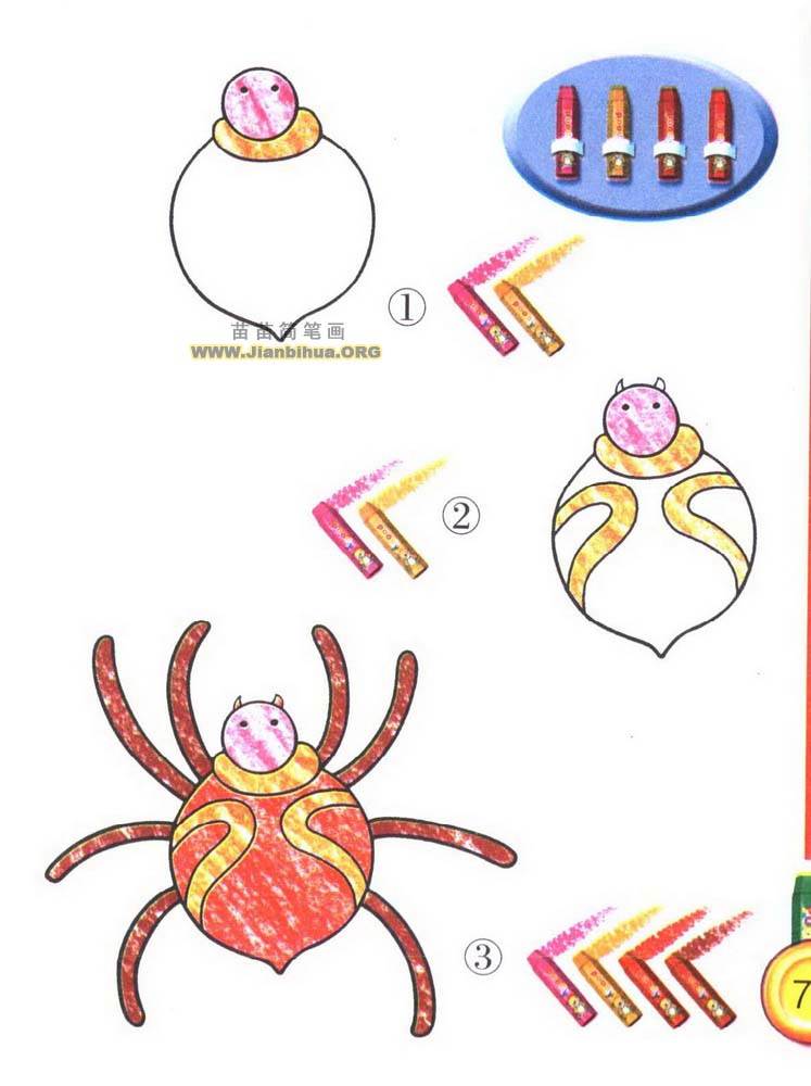 蜘蛛简笔画