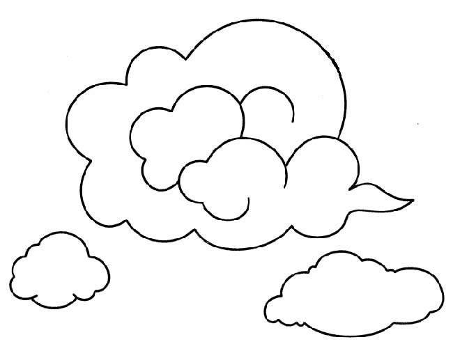 白云的简笔画