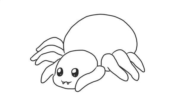 蜘蛛简笔画