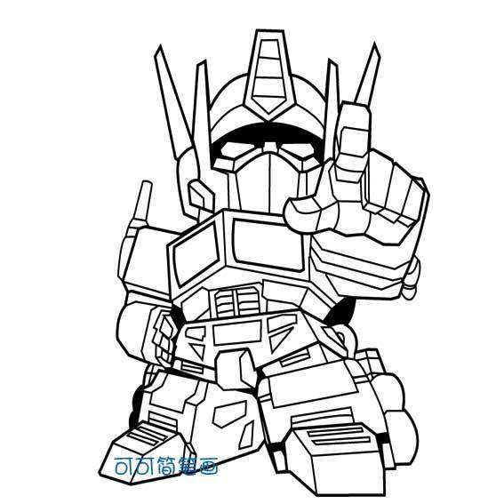 机器人简笔画