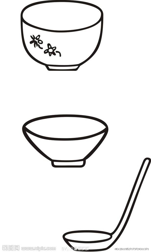 碗简笔画